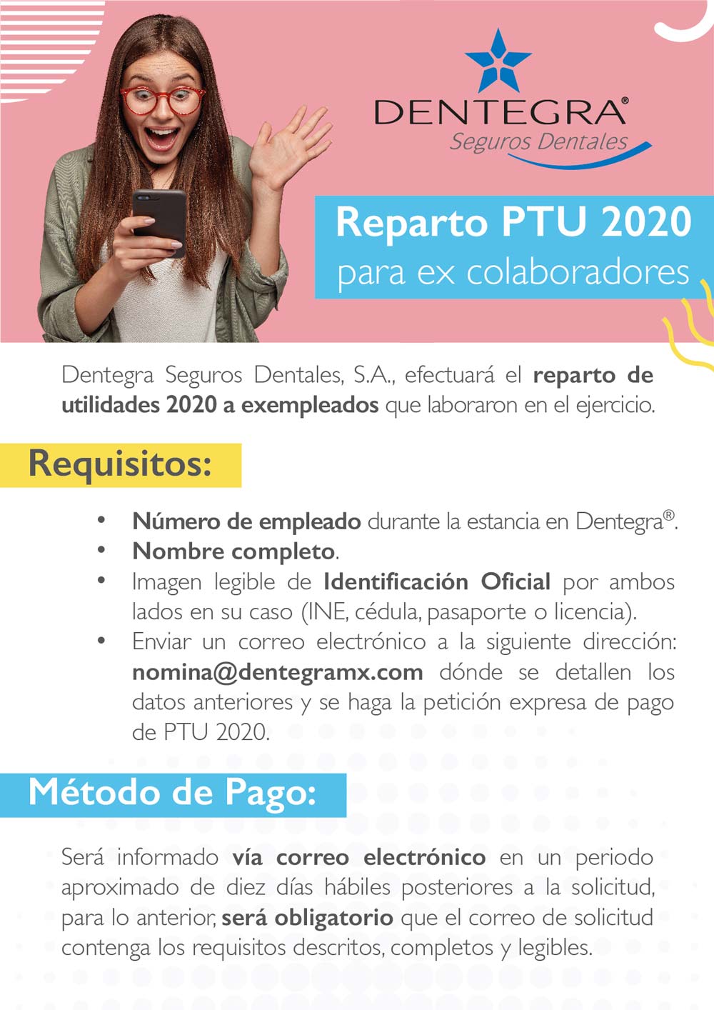 Dentegra® Seguros Dentales - Reparto PTU 2020 para ex colaboradores - Información completa